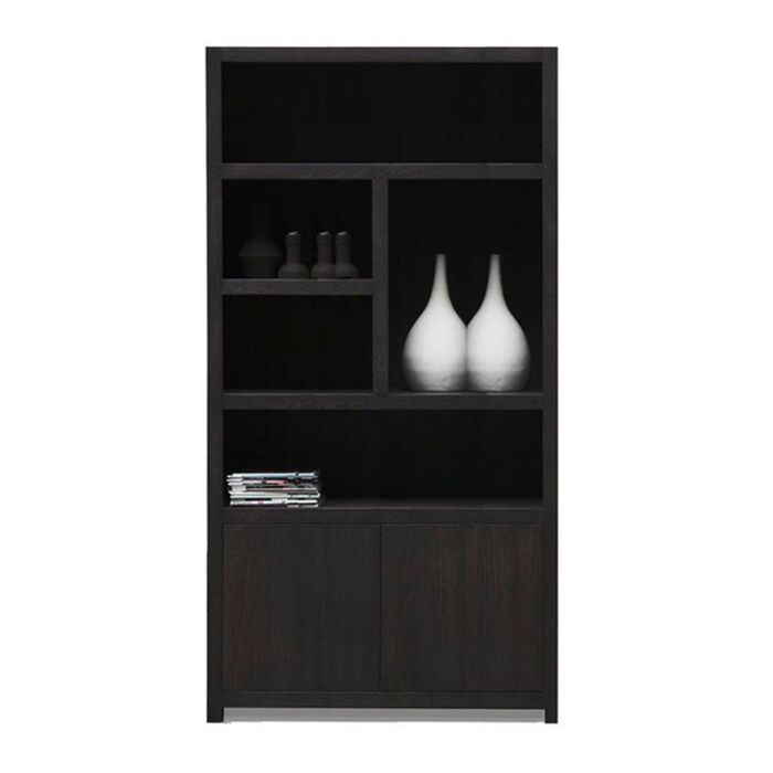 Boekenkast Set Diamond Van 2 Rechts 120cm Eiken