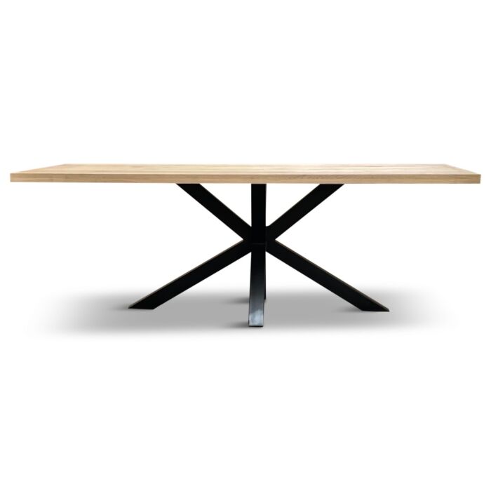 Tafel Met Matrix Poot Ramon Zwart Eiken 4cm