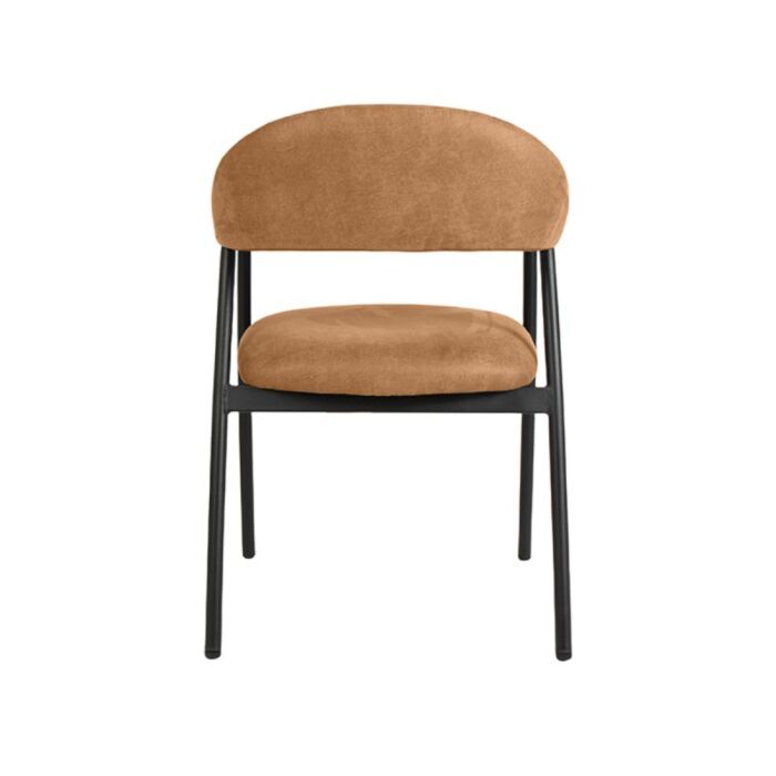 LABEL51 Eetkamerstoel Amaze Cognac Micro Suede