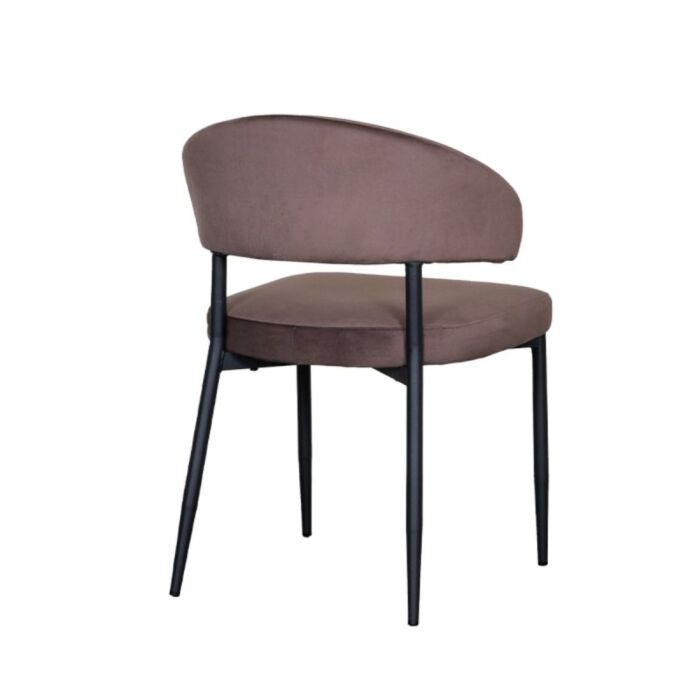LABEL51 Eetkamerstoel Bliss Taupe Fluweel