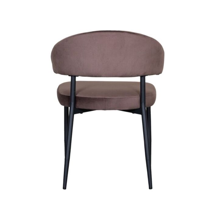 LABEL51 Eetkamerstoel Bliss Taupe Fluweel