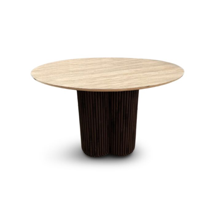 Roxy Eettafel Travertin Ø120