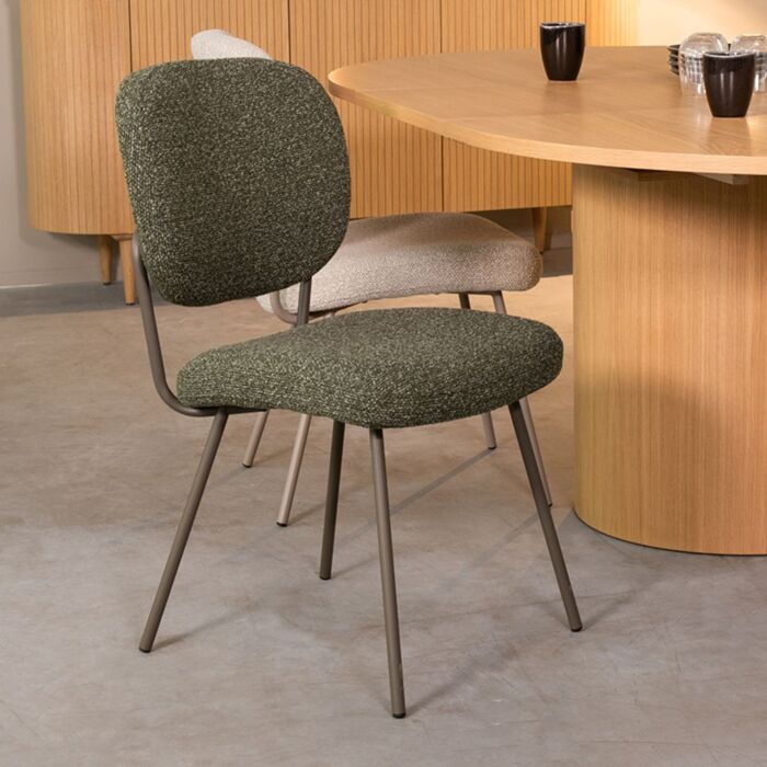 LABEL51 Eetkamerstoel Singapore Forest Royal Boucle