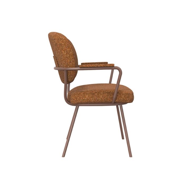 LABEL51 Eetkamerstoel Lausanne Coral Royal Boucle