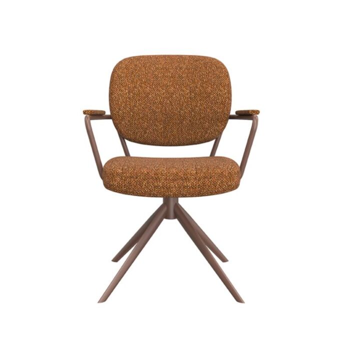 LABEL51 Eetkamerstoel Basel Coral Royal Boucle