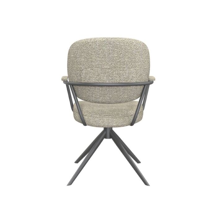 LABEL51 Eetkamerstoel Basel Naturel Royal Boucle Zwart