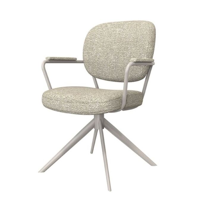 LABEL51 Eetkamerstoel Basel Naturel Royal Boucle Taupe