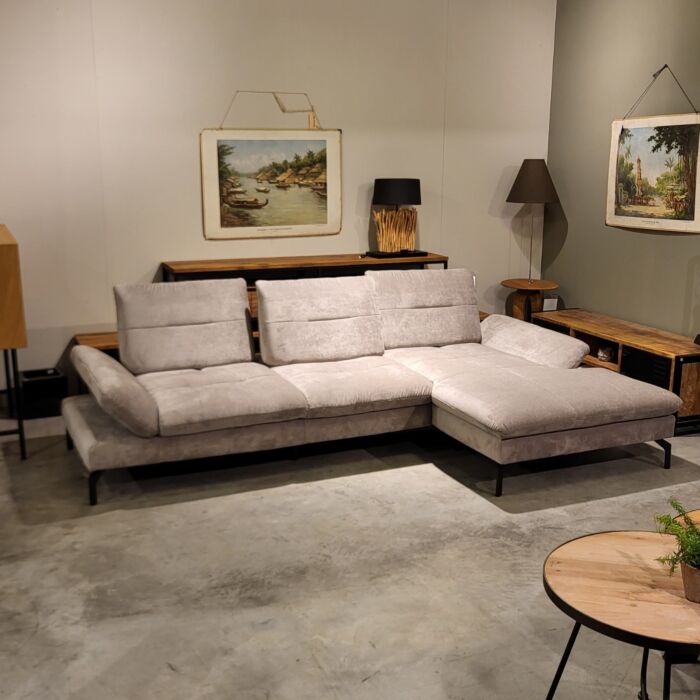Lounge Hoekbank Lucy Taupe