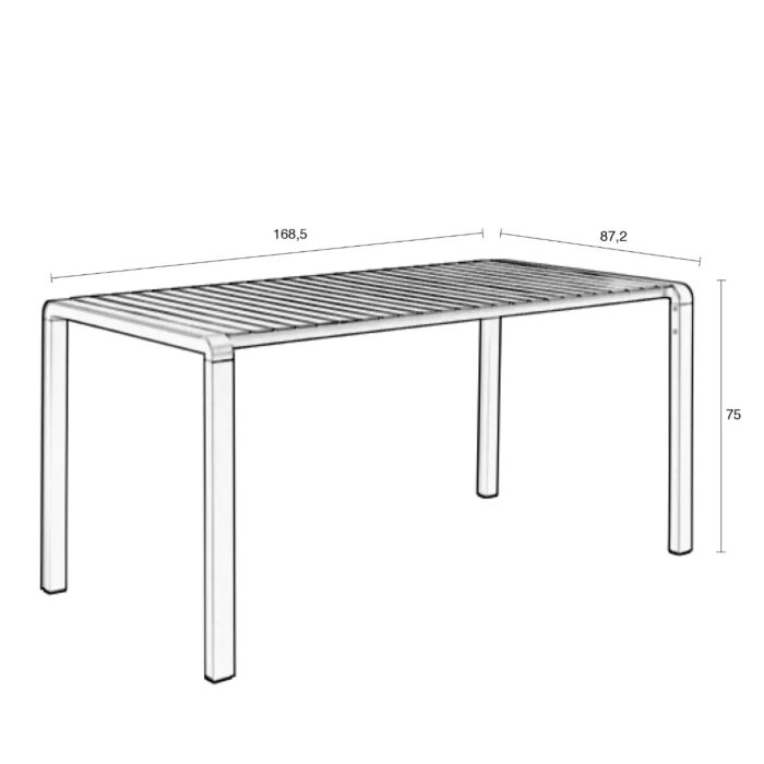 Zuiver Tuintafel Vondel Groen 169cm