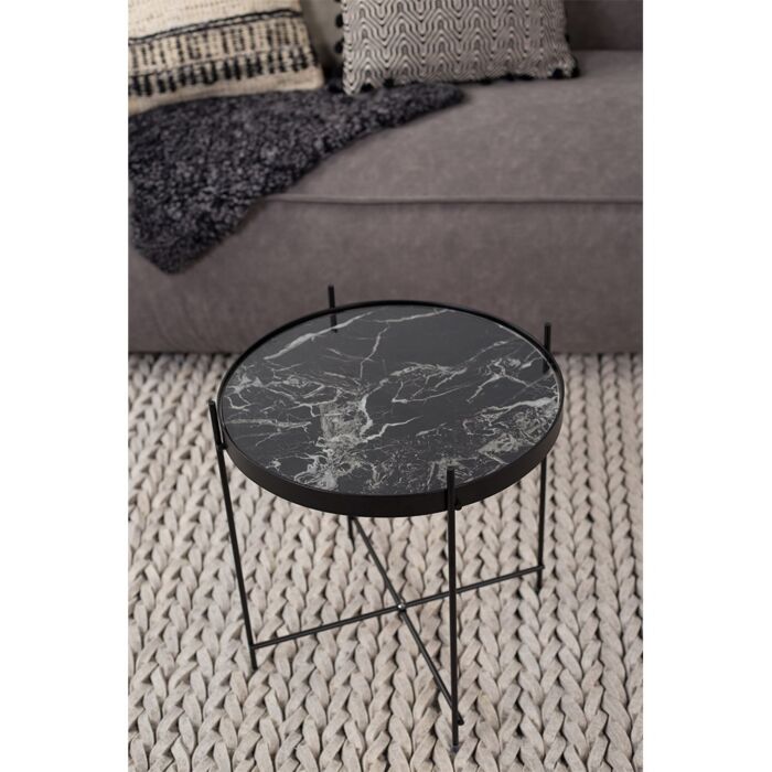 Zuiver Cupid Bijzettafel Marble Black