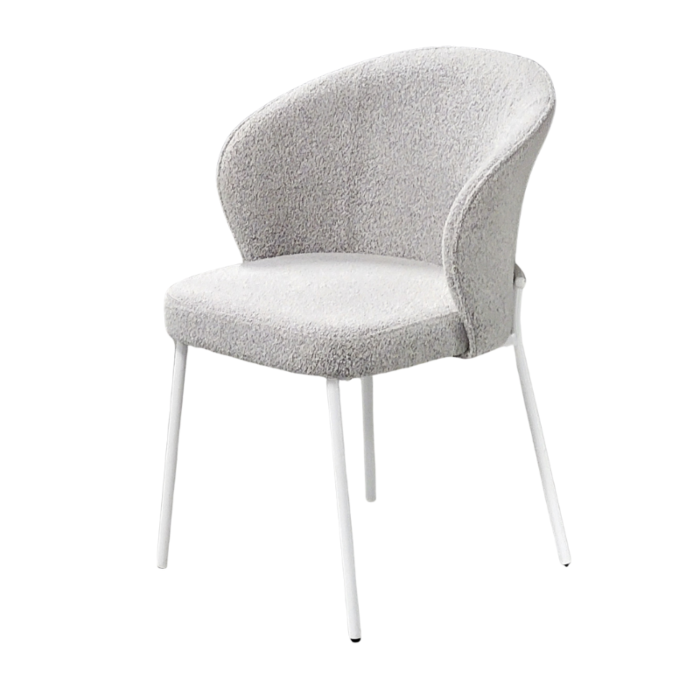 Eetkamerstoel Donna Bouclé Grijs