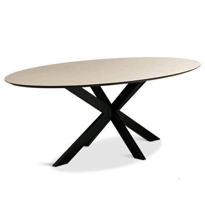 Fenix Tafel Ovaal Diana Mat Taupe