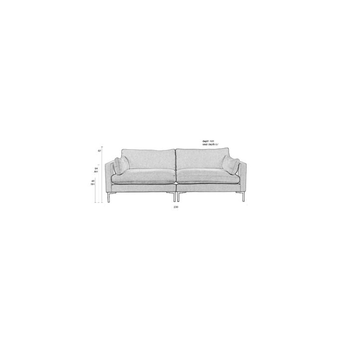 Summer Sofa 3-Zits Latte