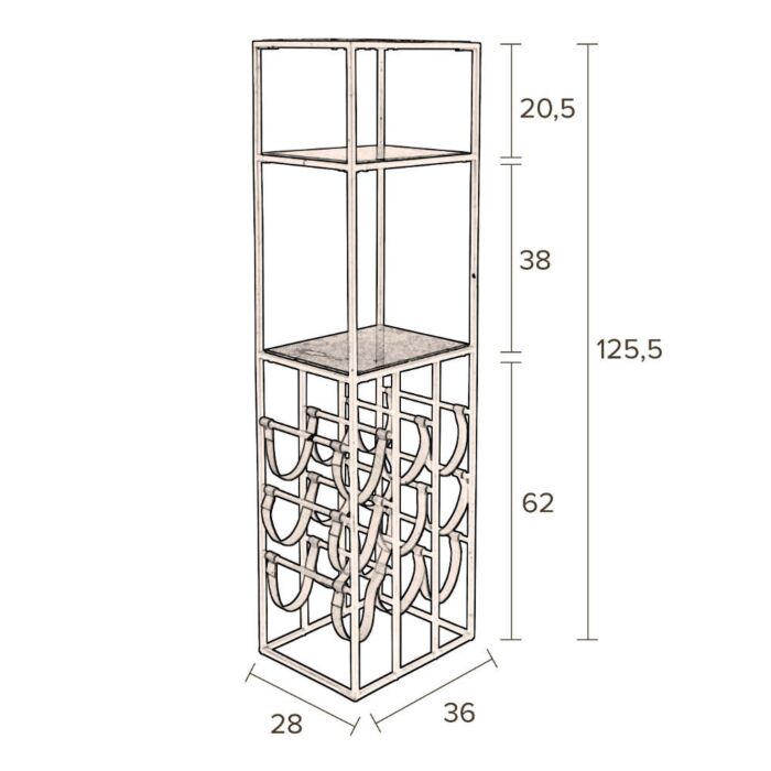 Dutchbone Cabinet Mil Wijnkast