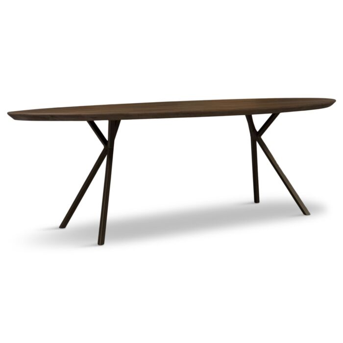 Eettafel Robin Ovaal Anodic Brown