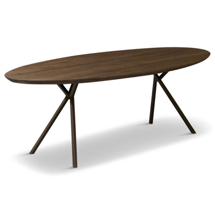Eettafel Robin Ovaal Anodic Brown