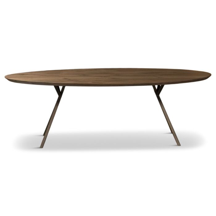 Eettafel Robin Ovaal Anodic Brown