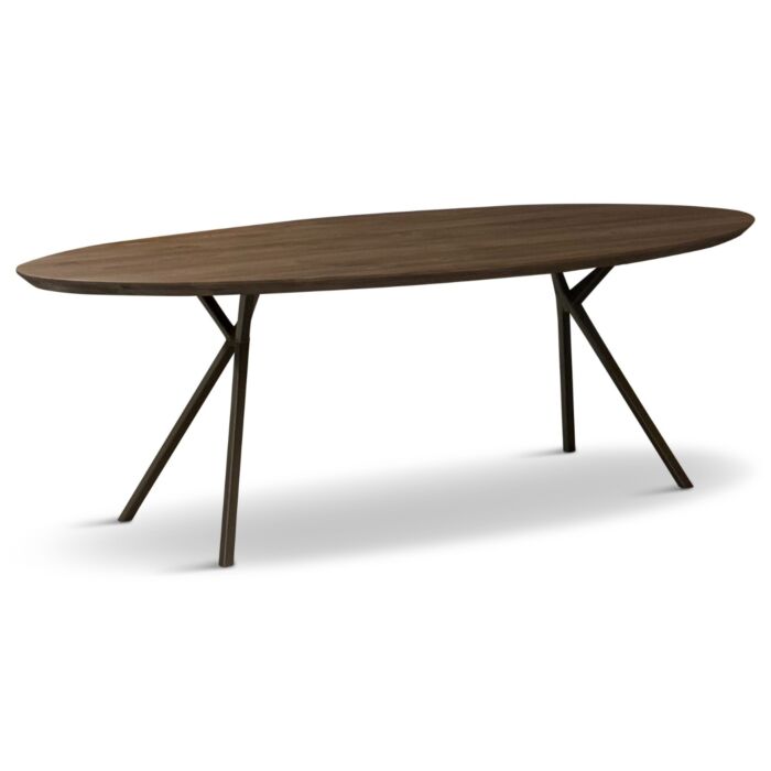 Eettafel Robin Ovaal Anodic Brown