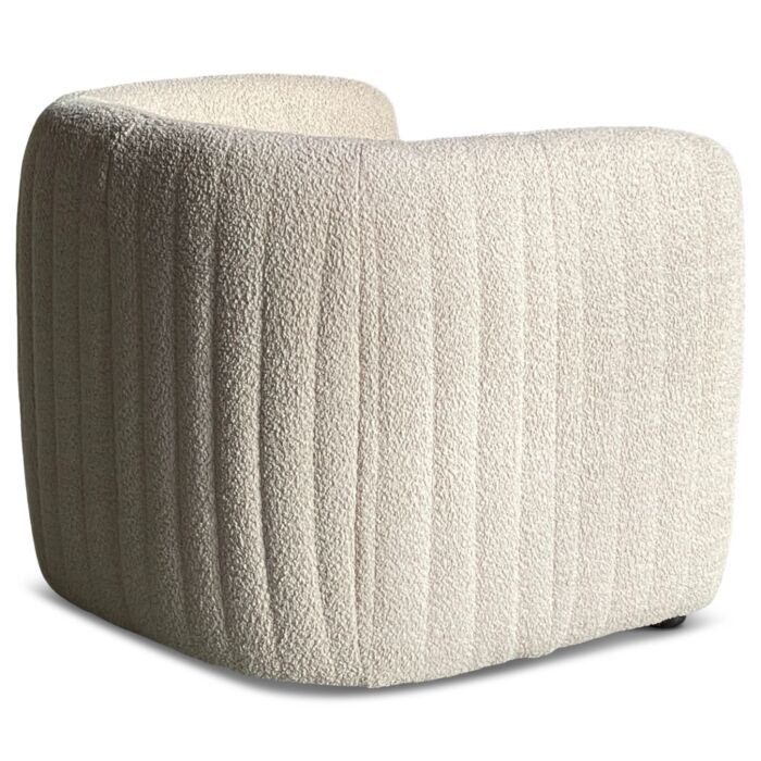 Fauteuil Buster Bouclé Ecru