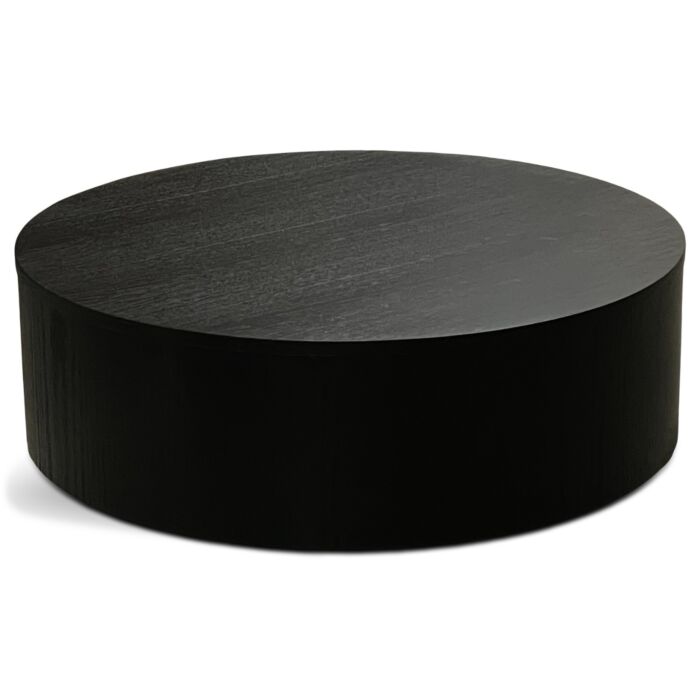 Salontafel Diamond Rond Ø85cm Zwart Eiken