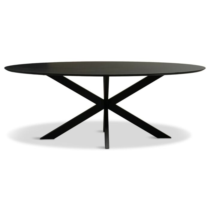 Fenix Tafel Ovaal Diana Mat Zwart