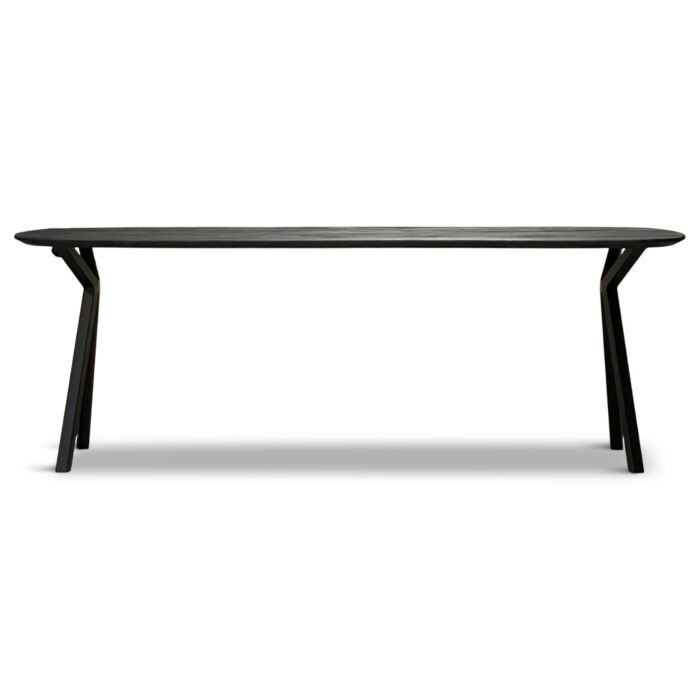 Deense Eettafel Caval Ovaal Zwart x Edge