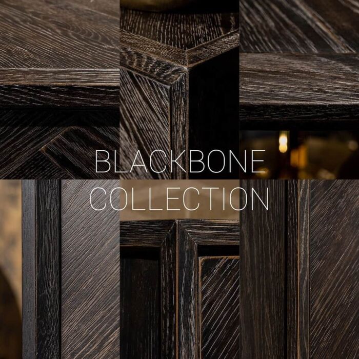 Wandkast Blackbone silver 7-planken