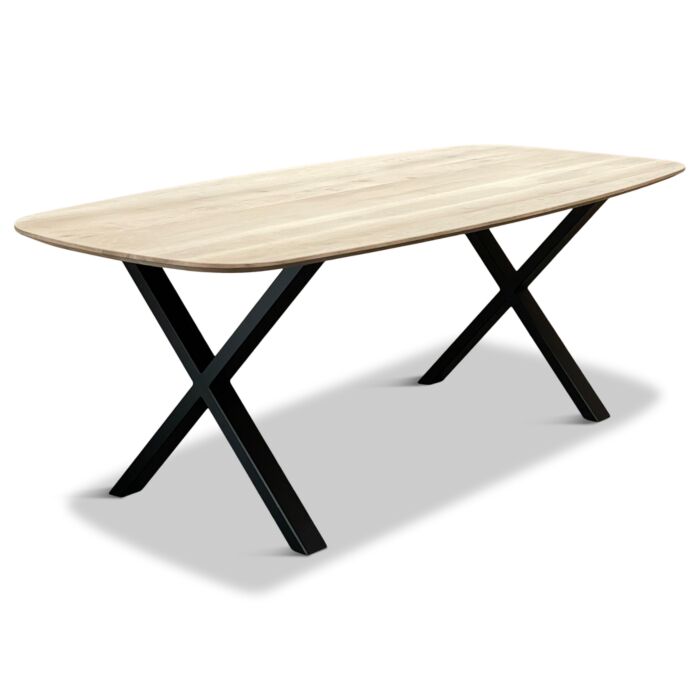 Eikenhouten Eettafel Rinske X-Poot