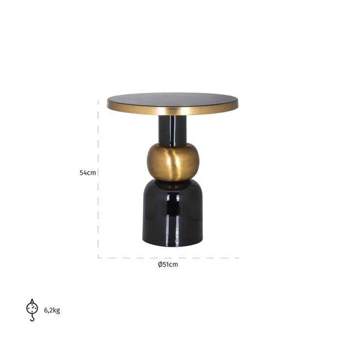 Bijzettafel Mose 51Ø