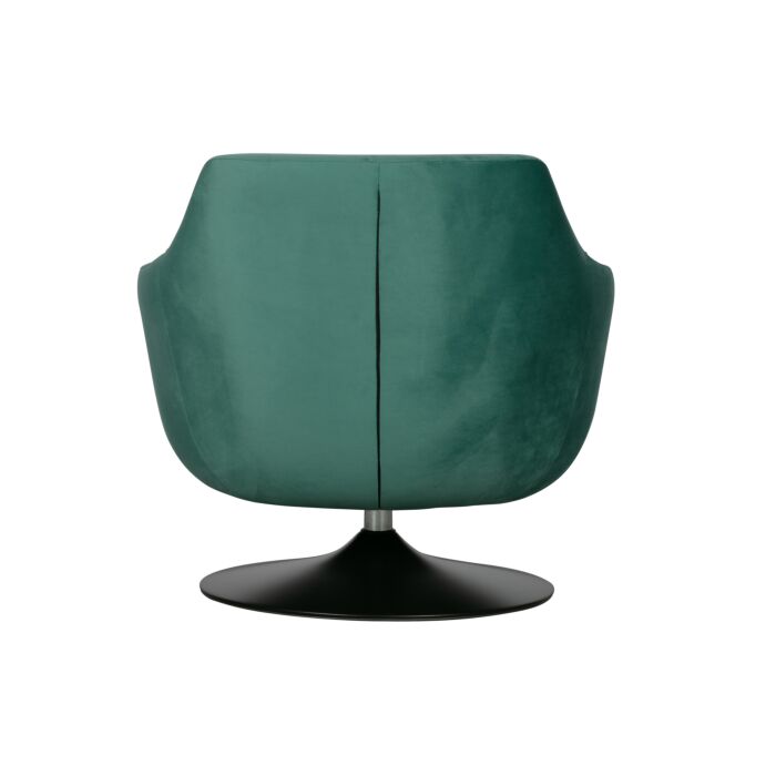 WOOOD Jada Draaifauteuil Fluweel Teal