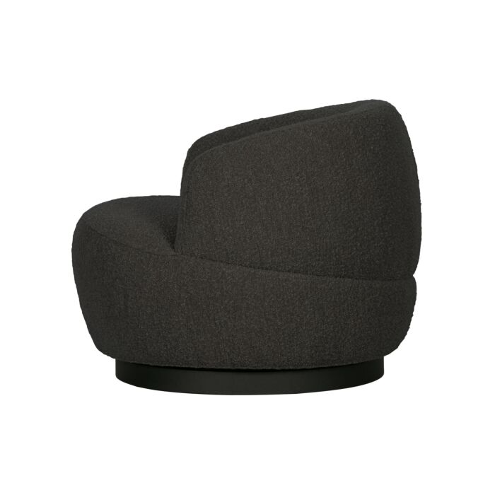 WOOLLY DRAAIFAUTEUIL BOUCLE ANTRACIET