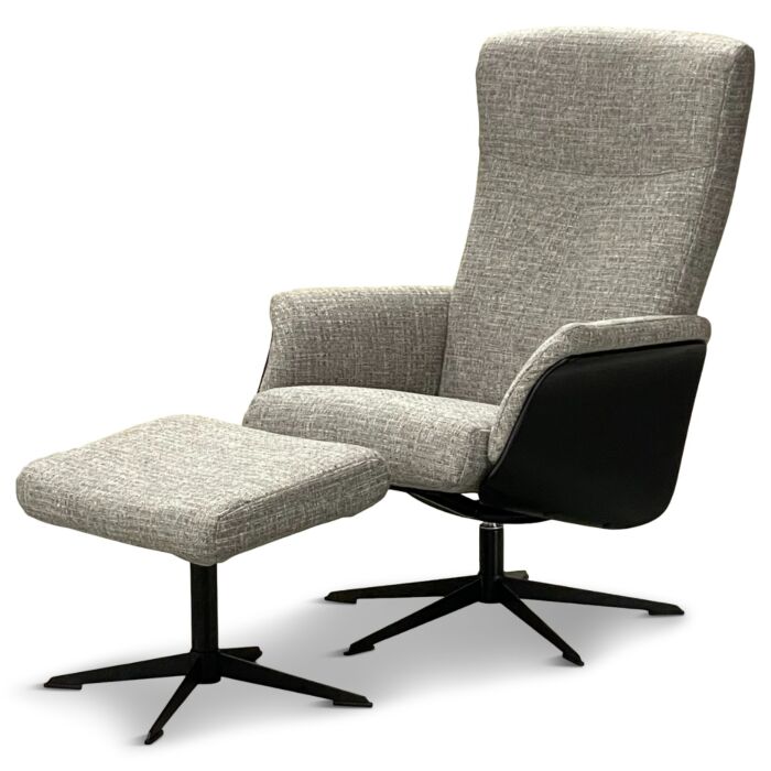 Fauteuil Evelien Beige Zwart