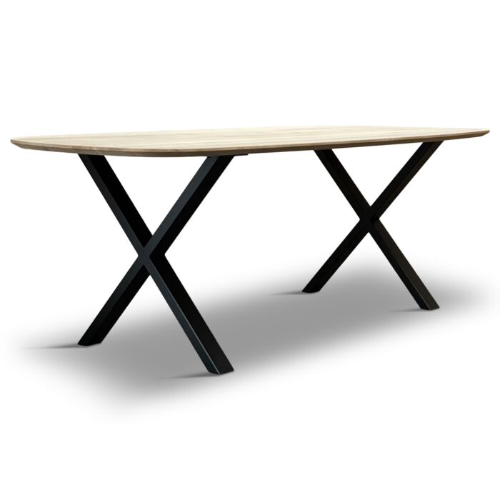 Eikenhouten Eettafel Rinske X-Poot