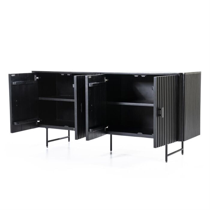 Dressoir Remi 4-drs. - zwart