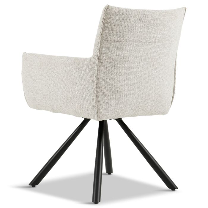 Eetkamerstoel Rome Draaibaar Beige