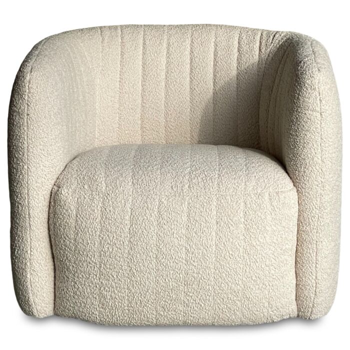 Fauteuil Buster Bouclé Ecru