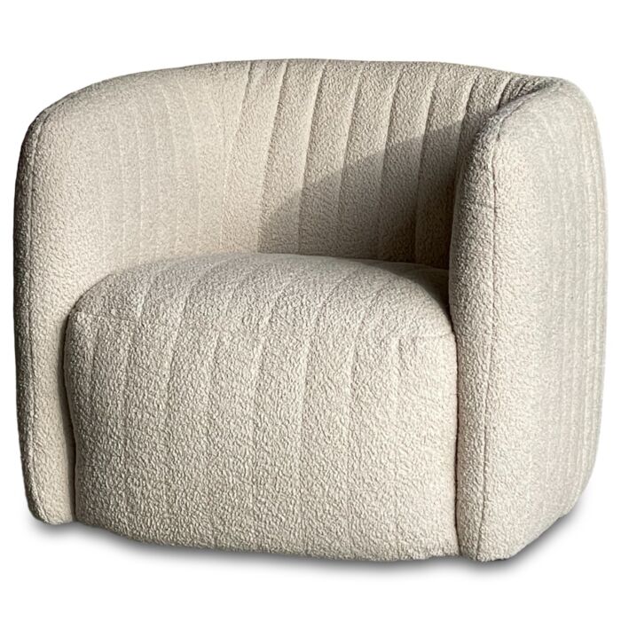 Fauteuil Buster Bouclé Ecru