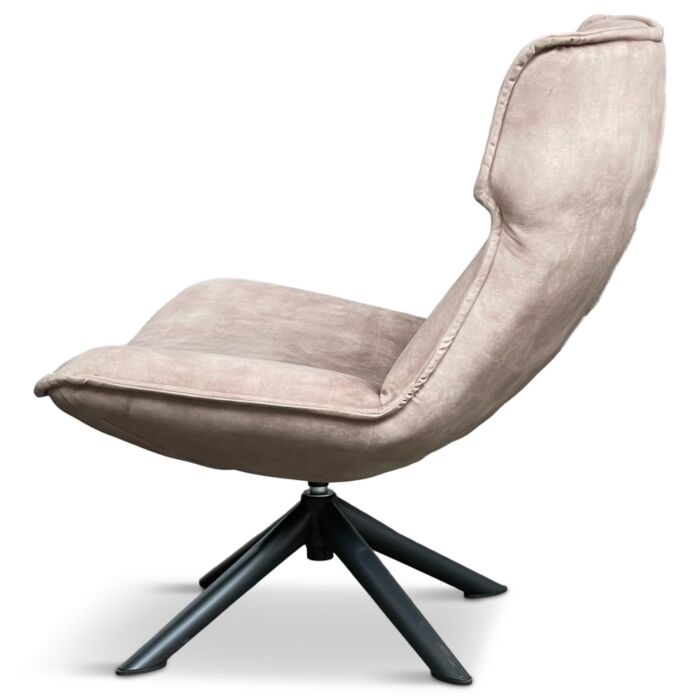 Draaifauteuil Zenzo Velours Taupe