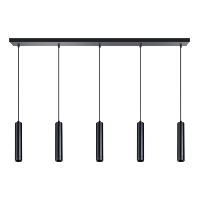 Hanglamp Miller Zwart 5 Lichts