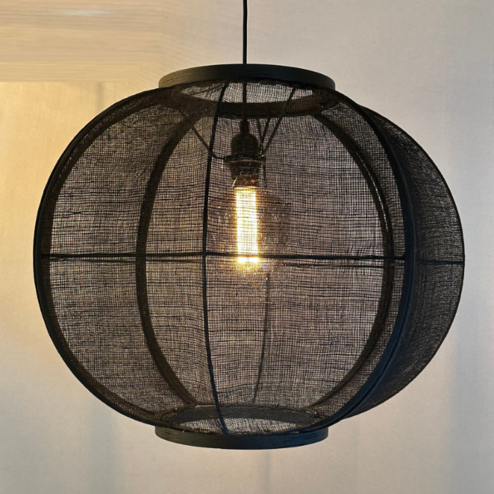Hanglamp Fabric Black ø68 Cm
