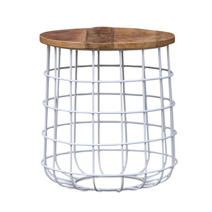India Iron Wooden Bijzettafel Small