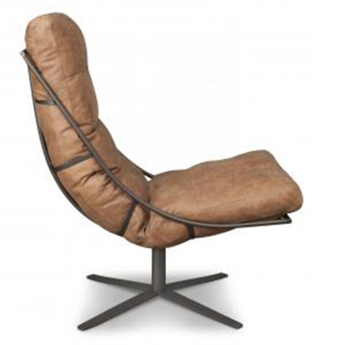 Draaifauteuil Rufus Leder 