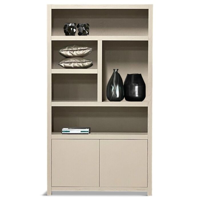 Boekenkast Set Diamond Taupe Rechts 120cm