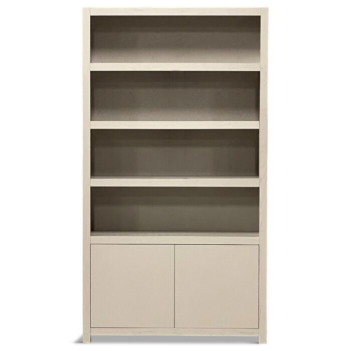 Boekenkast Set Diamond Taupe Links 120cm Eiken