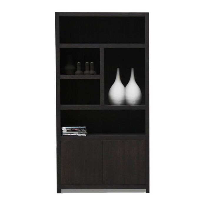 Boekenkast Set Diamond 120 5 vaks rechts + 5 vaks links Eiken