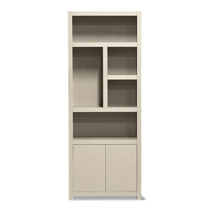Boekenkasten Diamond Set Van 3 80cm Taupe Eiken