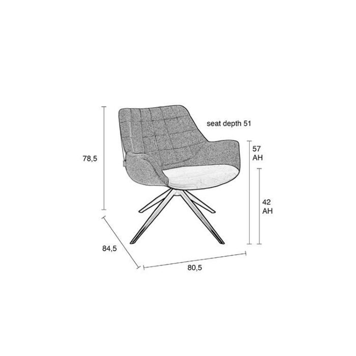 Zuiver Lounge Fauteuil Doulton 