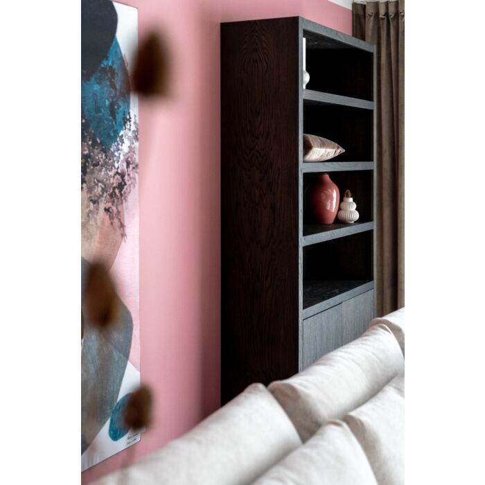 Boekenkast Diamond Castle 120cm 4 Vaks Eiken