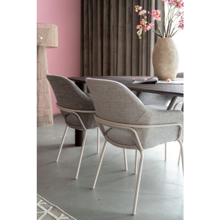 Eetkamerstoel Kado Licht Beige Poot Beige