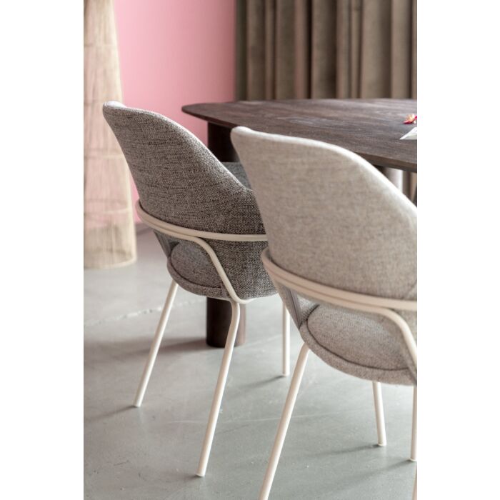 Eetkamerstoel Kado Licht Beige Poot Beige